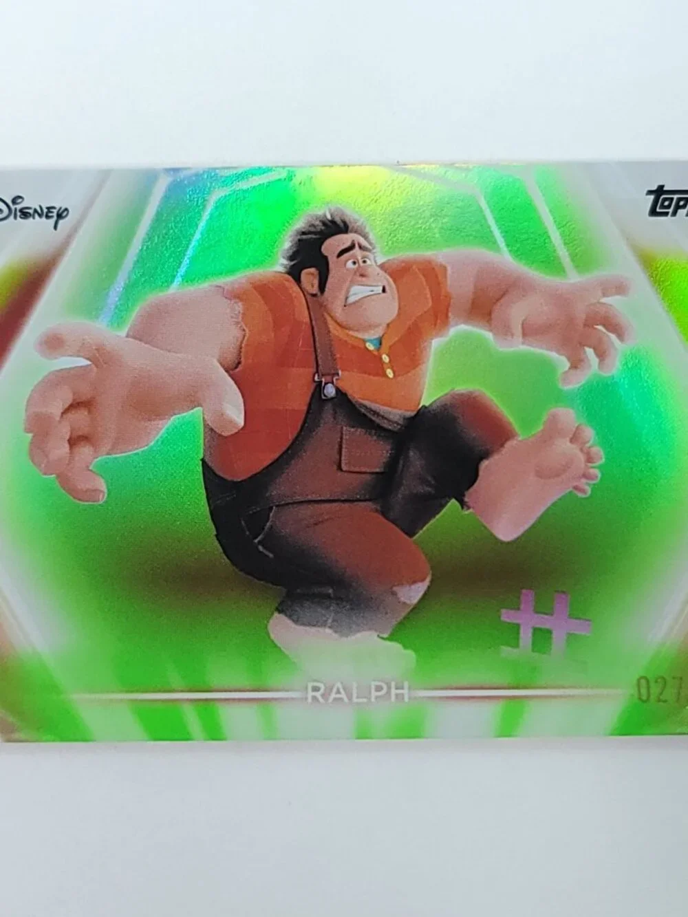 Ralph Topps 2026 Disney Neon Holo Parallel Refractor Limited 027/199 - Picture 1 of 4